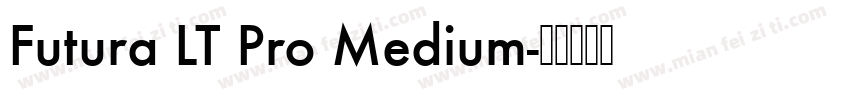 Futura LT Pro Medium字体转换